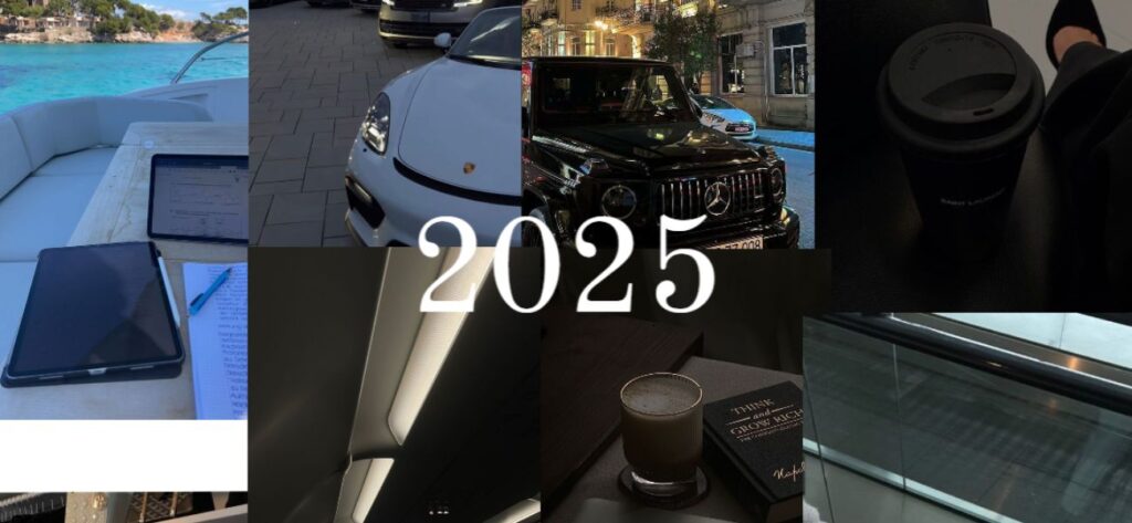 2025 vision board marzenia inspiracja