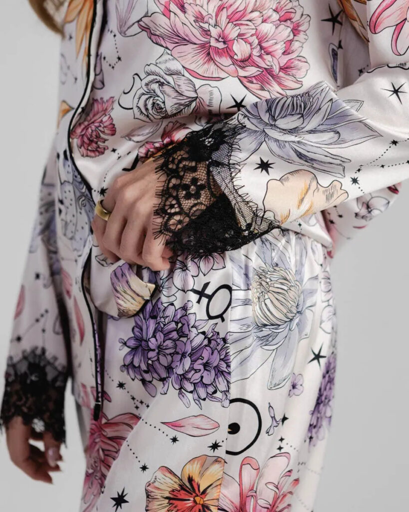 jedwabna bielizna nocna