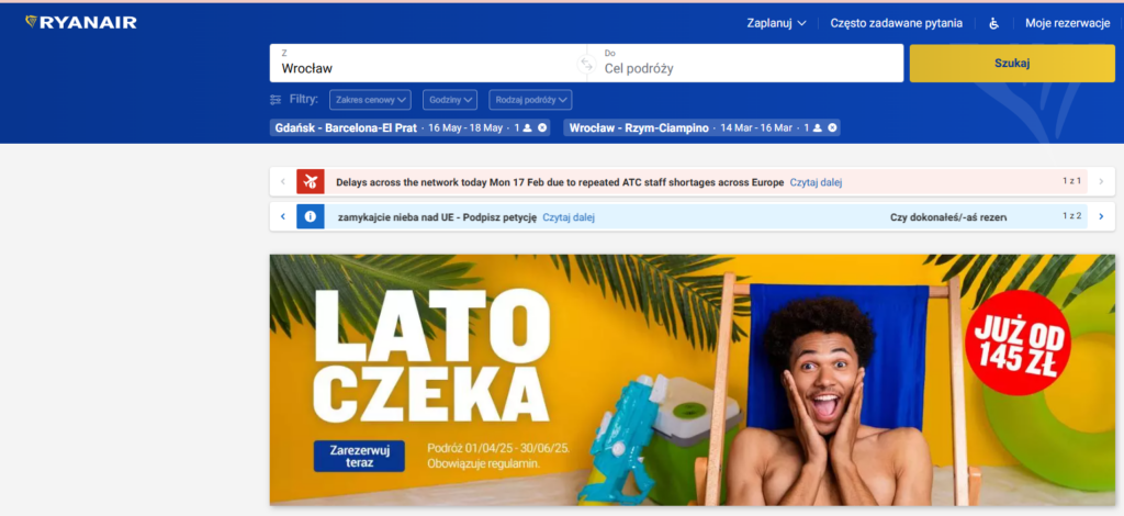 tanie loty Ryanair poradnik