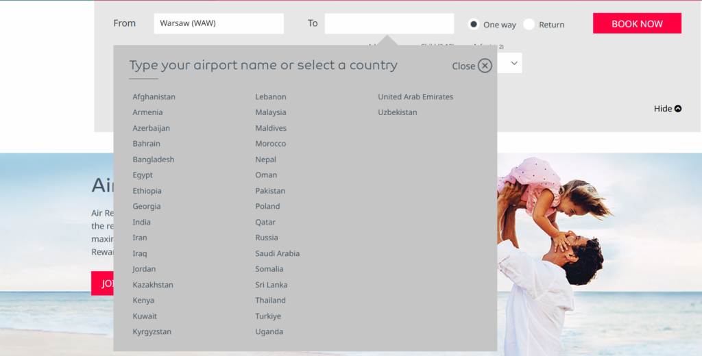 promocja lotów z Warszawy, promocja lotów z Polski Air Arabia