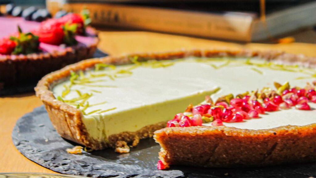 keto pistacjowe ciasto