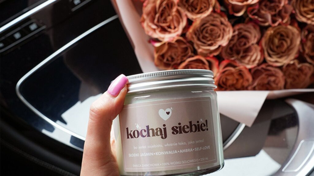 prezent dla przyjaciółki - świeca