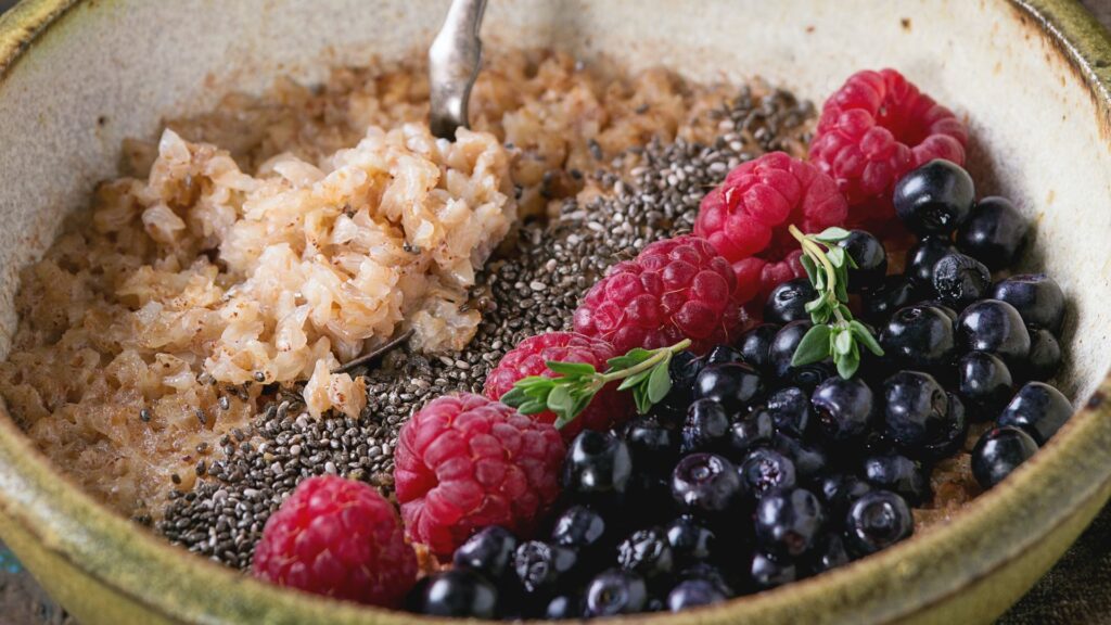 owsianka z jagodami